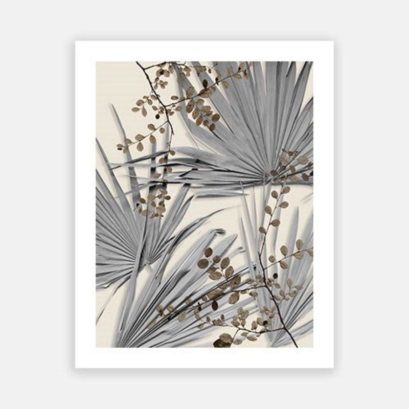 Beige Leaves 03|C – 400 x 500|D – 500 x 600|E – 600 x 760|F – 760 x 1000|G – 1000 x 1300|Matt Photographic Paper|Canvas|None|White|Black|Scandi