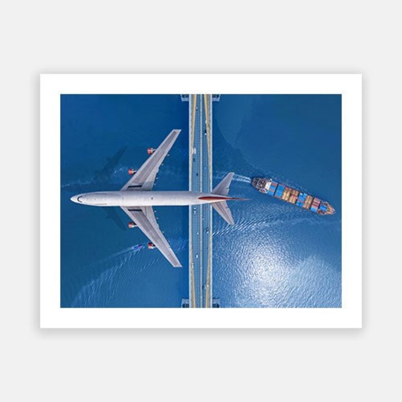 Aircraft 09|C – 400 x 500|D – 500 x 600|E – 600 x 760|F – 760 x 1000|G – 1000 x 1300|Matt Photographic Paper|Canvas|None|White|Black|Scandi