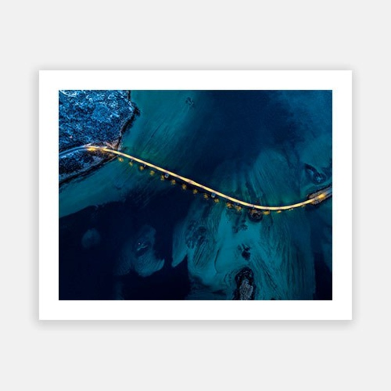 Bridge in Norway|C – 400 x 500|D – 500 x 600|E – 600 x 760|F – 760 x 1000|G – 1000 x 1300|Matt Photographic Paper|Canvas|None|White|Black|Scandi