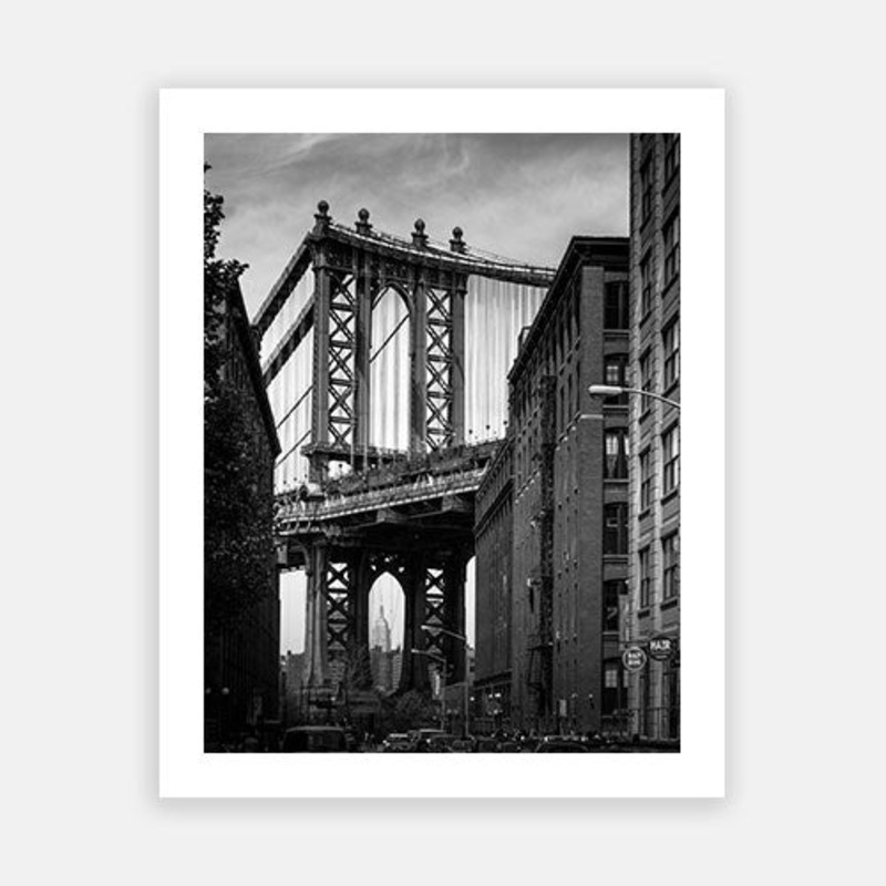 Brooklyn Bridge|C – 400 x 500|D – 500 x 600|E – 600 x 760|F – 760 x 1000|G – 1000 x 1300|Matt Photographic Paper|Canvas|None|White|Black|Scandi