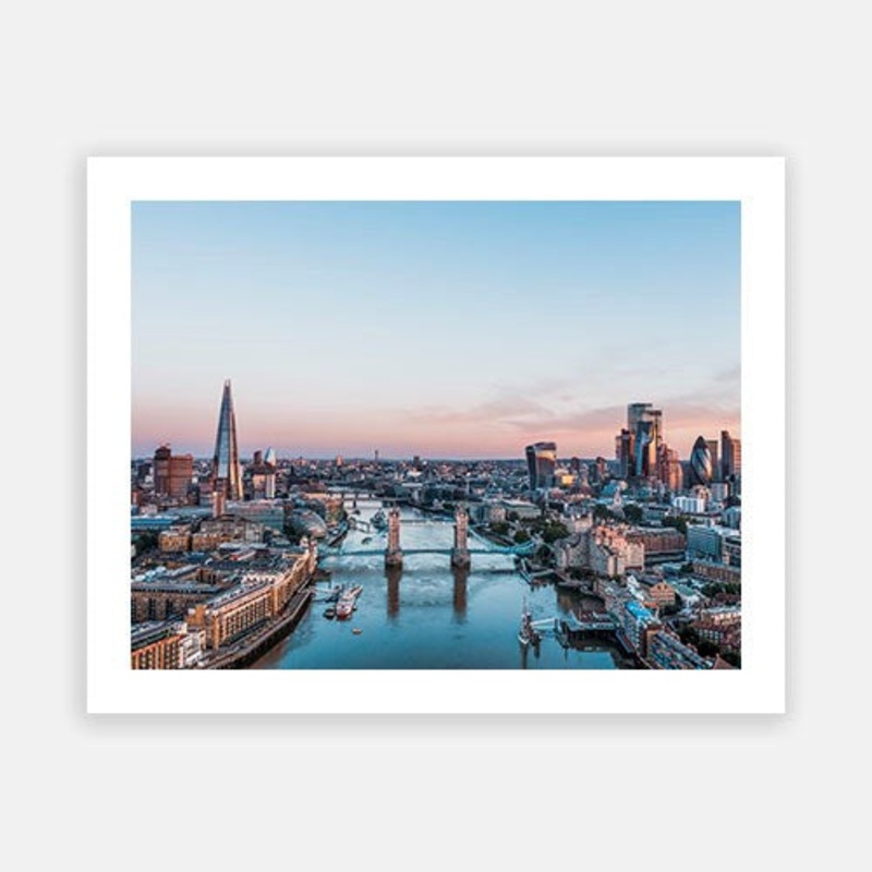 London Skyline|C – 400 x 500|D – 500 x 600|E – 600 x 760|F – 760 x 1000|G – 1000 x 1300|Matt Photographic Paper|Canvas|None|White|Black|Scandi