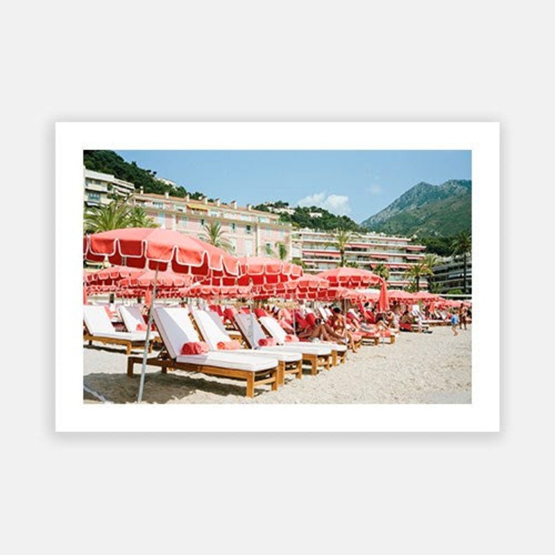 Menton Beach Club|E – 500 x 760|F – 660 x 1000|G – 850 x 1300|Photographic Paper|Rag Paper|Canvas|None|White|Black|Scandi