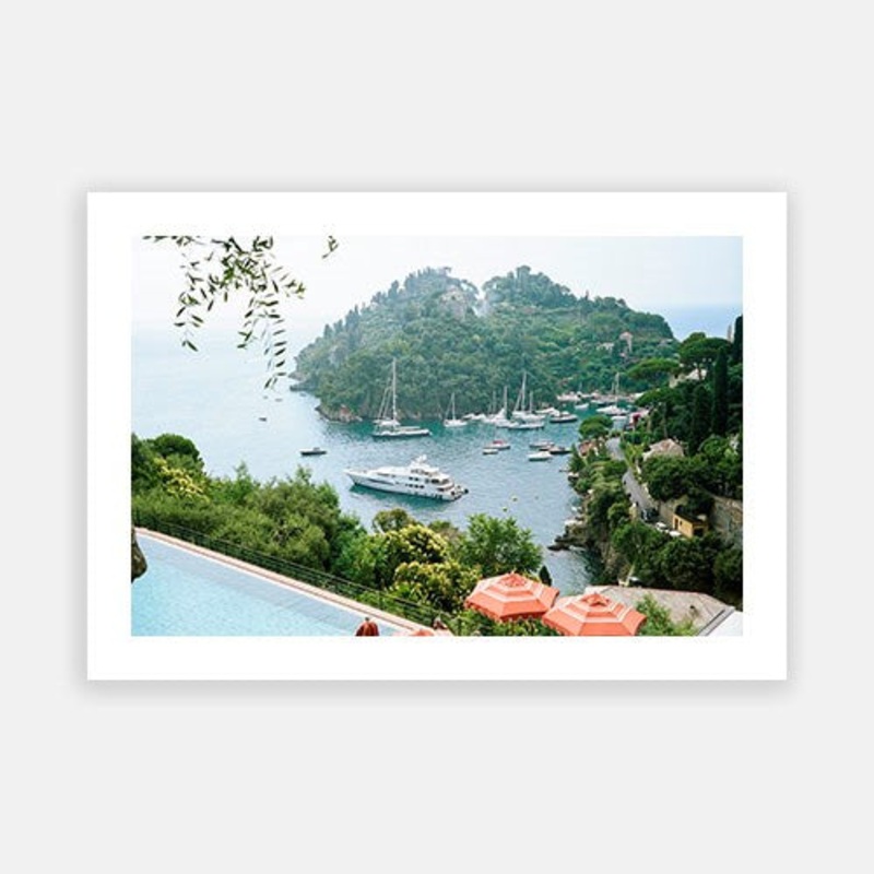 Portofino Bay|E – 500 x 760|F – 660 x 1000|G – 850 x 1300|Photographic Paper|Rag Paper|Canvas|None|White|Black|Scandi