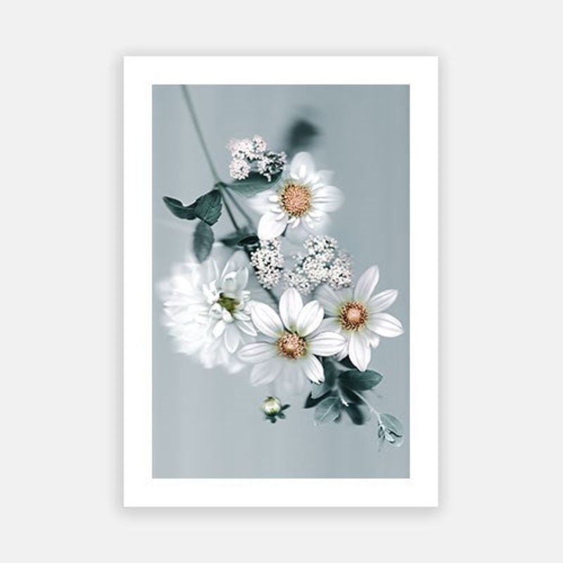 Seafoam Bouquet 02|E – 500 x 760|F – 660 x 1000|G – 850 x 1300|H – 1300 x 1900|Rag Paper|Photographic Paper|Canvas|None|White|Black|Scandi