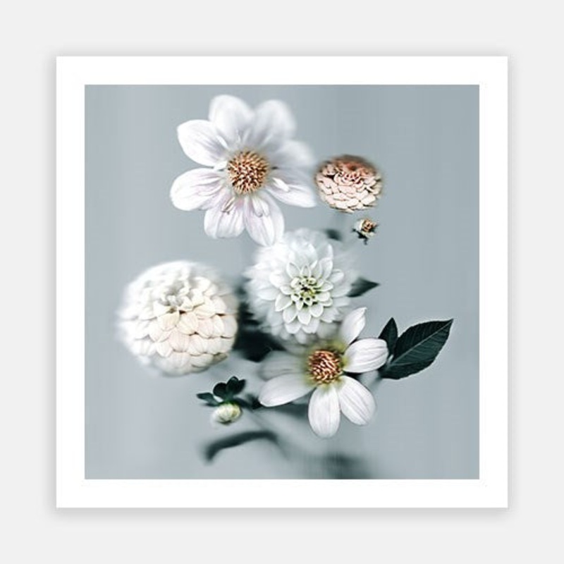 Seafoam Bouquet 03|E – 600 x 600|F – 760 x 760|G – 1000 x 1000|H – 1300 x 1300|Rag Paper|Photographic Paper|Canvas|None|White|Black|Scandi