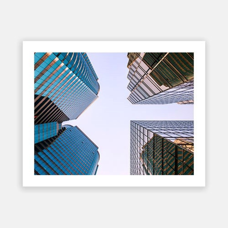 Skyscrapers 01|C – 400 x 500|D – 500 x 600|E – 600 x 760|F – 760 x 1000|G – 1000 x 1300|Matt Photographic Paper|Canvas|None|White|Black|Scandi