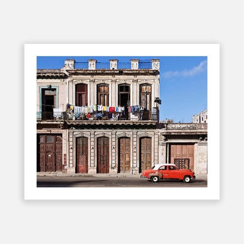 Vintage Car in Cuba|C – 400 x 500|D – 500 x 600|E – 600 x 760|F – 760 x 1000|G – 1000 x 1300|Matt Photographic Paper|Canvas|None|White|Black|Scandi