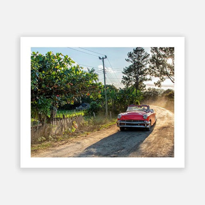 Vintage Red Car|C – 400 x 500|D – 500 x 600|E – 600 x 760|F – 760 x 1000|G – 1000 x 1300|Matt Photographic Paper|Canvas|None|White|Black|Scandi