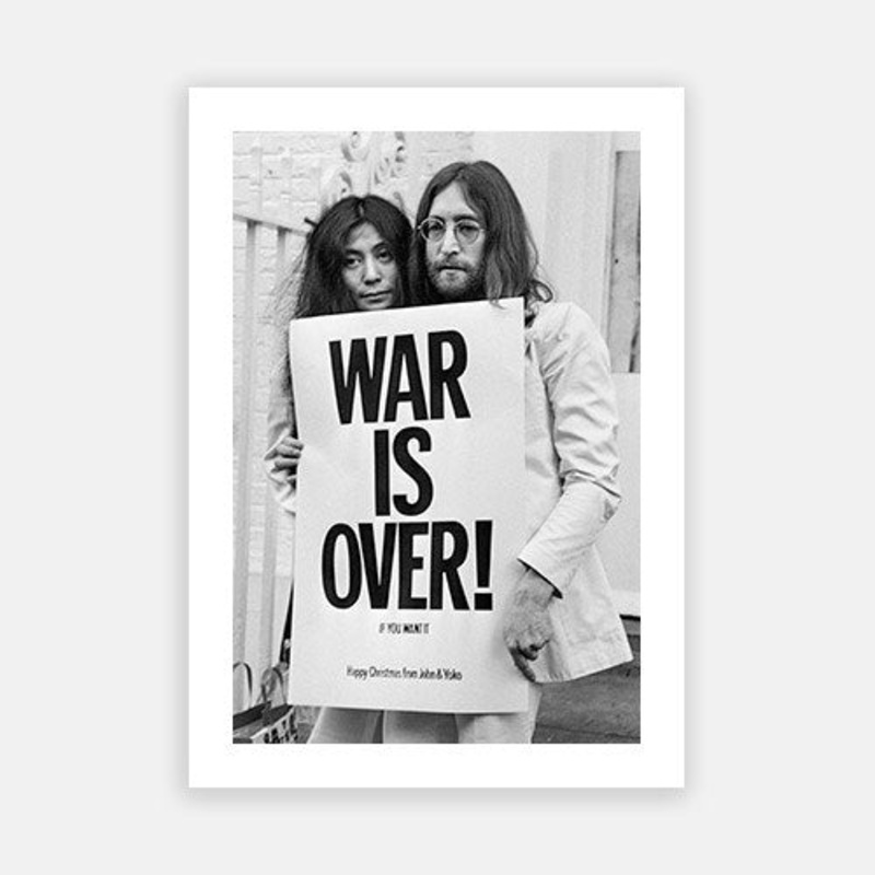 War Is Over|C – 320 x 490|D – 390 x 590|E – 490 x 730|F – 640 x 965|Photographic Paper|Canvas|None|White|Black|Scandi