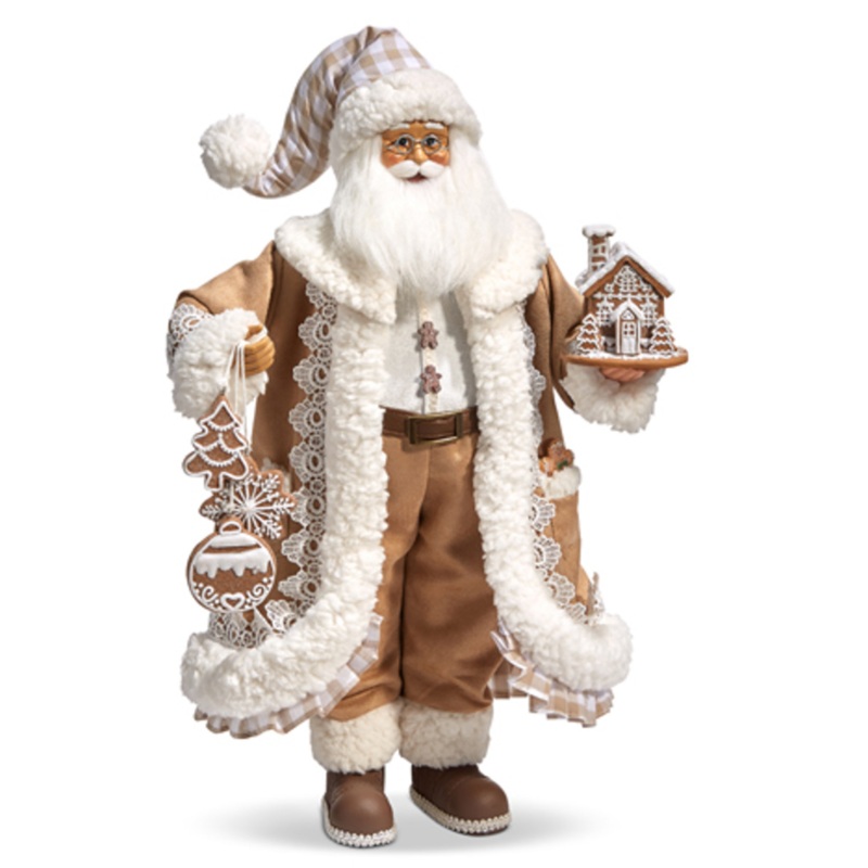 18 Gingham Gingerbread Santa