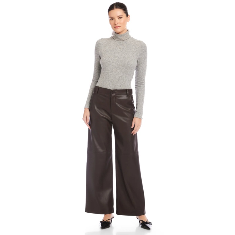 Fifteen Twenty Lara Faux Lather Pants