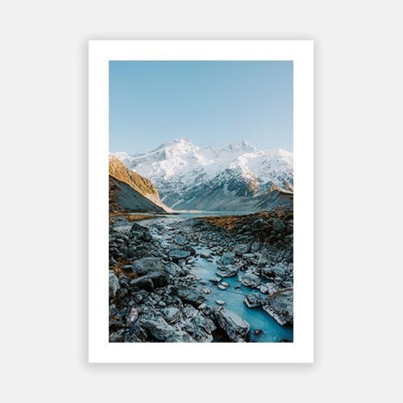 Glacial Flow|E – 500 x 760|F – 660 x 1000|G – 850 x 1300|Photographic Paper|Rag Paper|Canvas|None|White|Black|Scandi