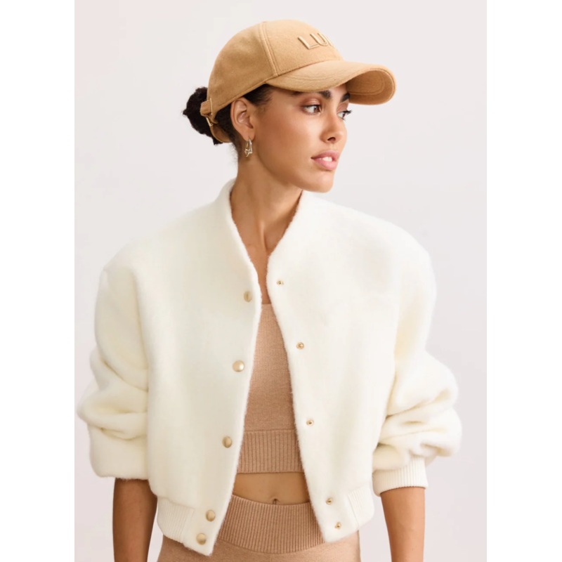 Jolie Vegan Mohair Jacket- Marshmellow
