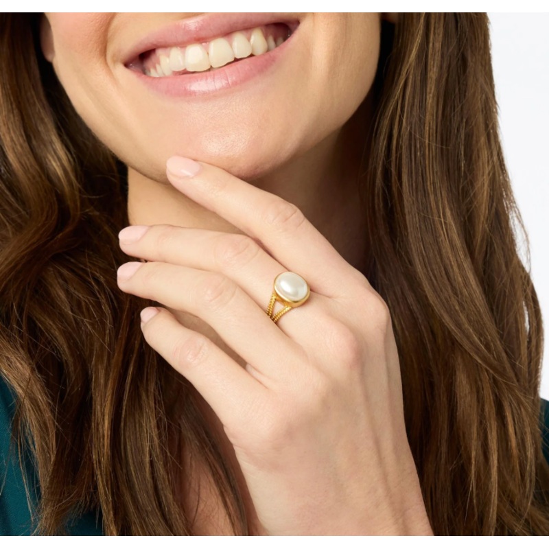 Julie Vos Cabachon Ring|BLACK|CLEAR