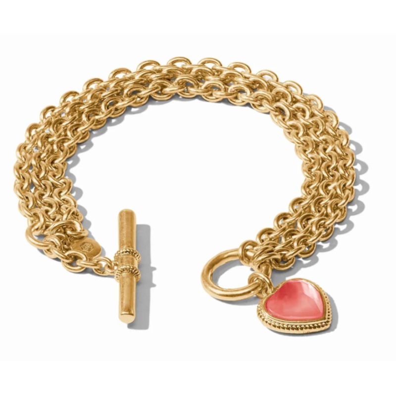 Julie Vos Heart Link Bracelet