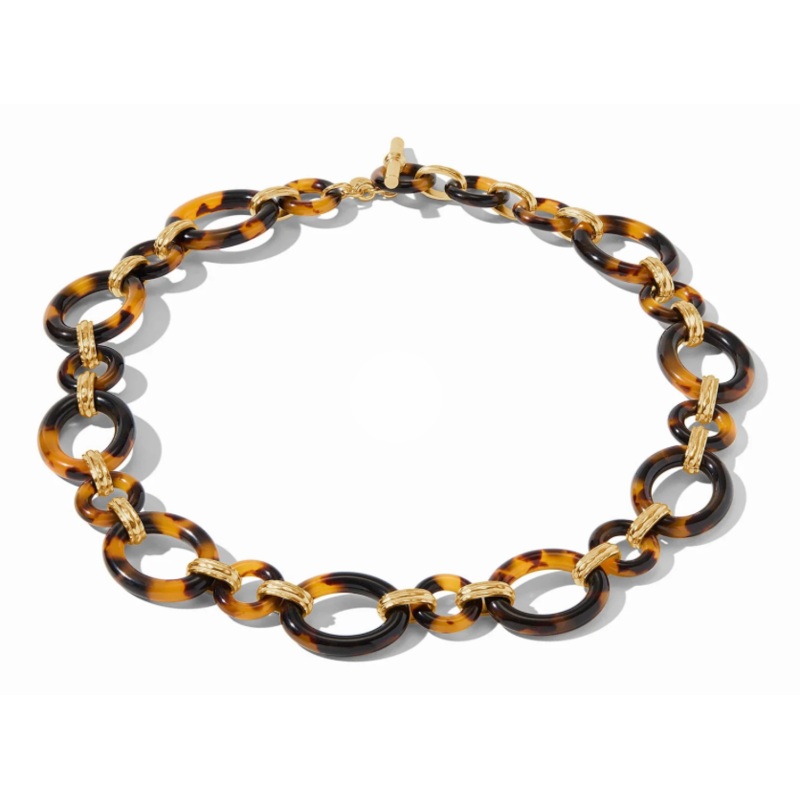 Julie Vos Madison Link Necklace-Tortoise