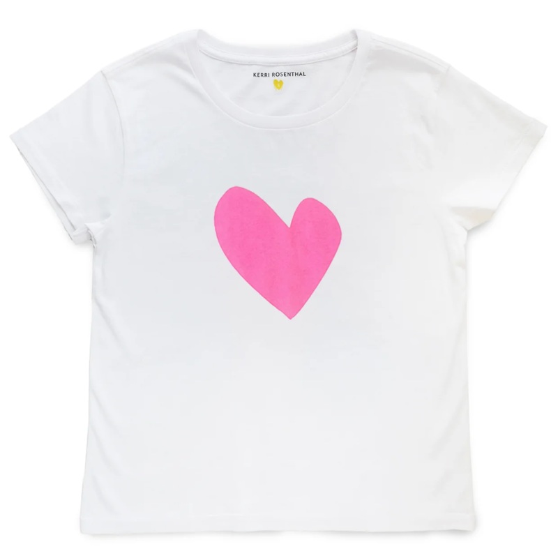 KERRI ROSENTHAL Imperfect Tee-Hot Pink