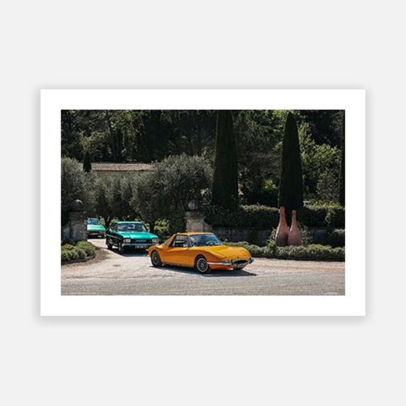 Sunday Drive en Provence|E – 500 x 760|F – 660 x 1000|G – 850 x 1300|Photographic Paper|Rag Paper|Canvas|None|White|Black|Scandi