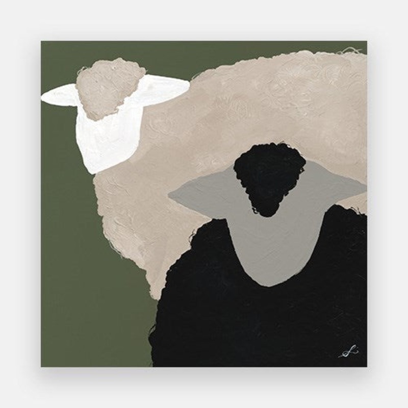 Woolly Sheep 1|1000 x 1000|Canvas|None