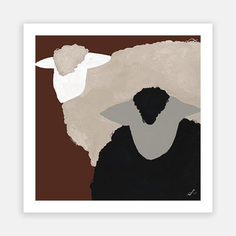 Woolly Sheep Terra 1|C – 400 x 400|D – 500 x 500|E – 600 x 600|F – 760 x 760|G – 1000 x 1000|Matt Photographic Paper|Canvas|None|White|Black|Scandi