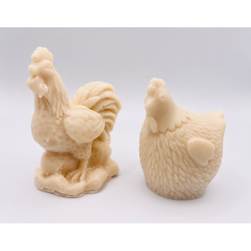 Chicken & Cockerel Vegan Soap Gift Set (Gift Boxed) | Chicken Lover Gift | Farm Animal Gift Idea | Countryside Gift Idea