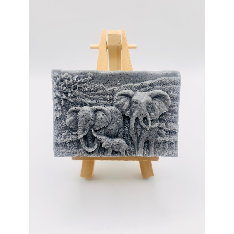 Elephant Family Vegan Soap | Elephant Gift | Elephant Lover Gift Idea | Animal Lover Gift