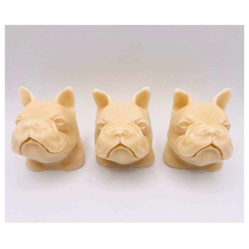 French Bulldog Vegan Soaps  Gift Boxed set of 3 | Dog Lover Gift | French Bulldog Gift | Pet Lover Gift