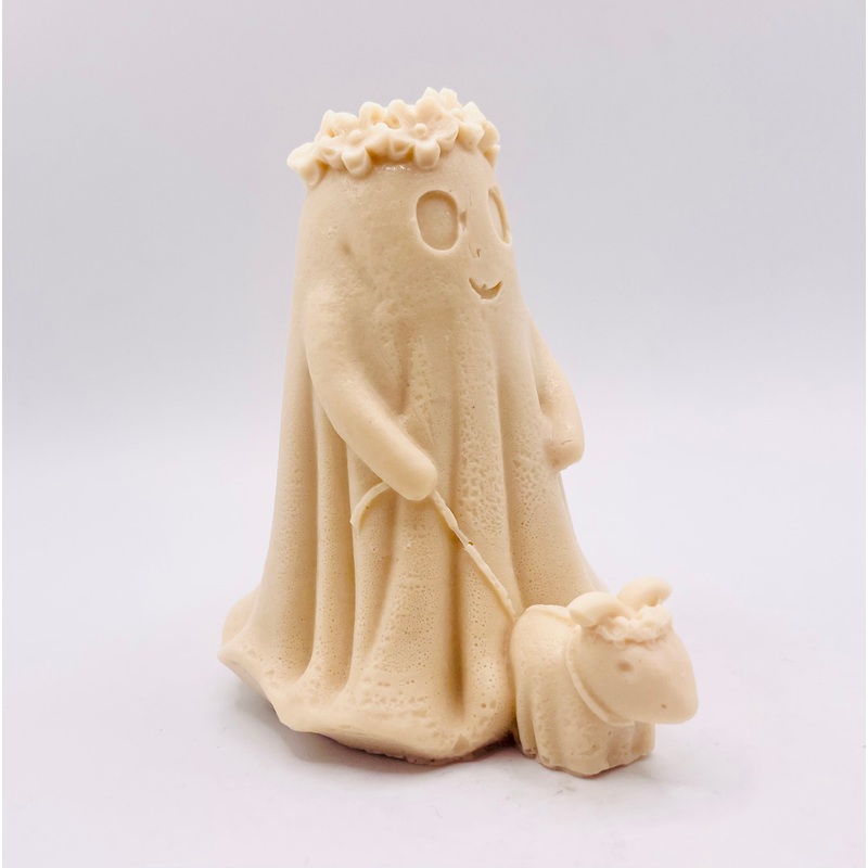 Ghost Girl Walking Dog Vegan Soap | Ghost Gift | Halloween Gift | Boo Box Filler | Trick or Treat Gift