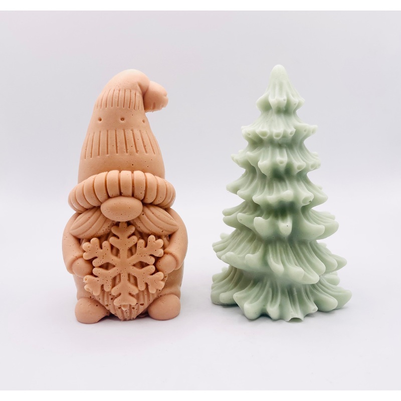 Gnome & Christmas Tree Vegan Soap Gift Set – Gift Boxed | Christmas Gnome | Christmas Gonk | Stocking Filler Gift