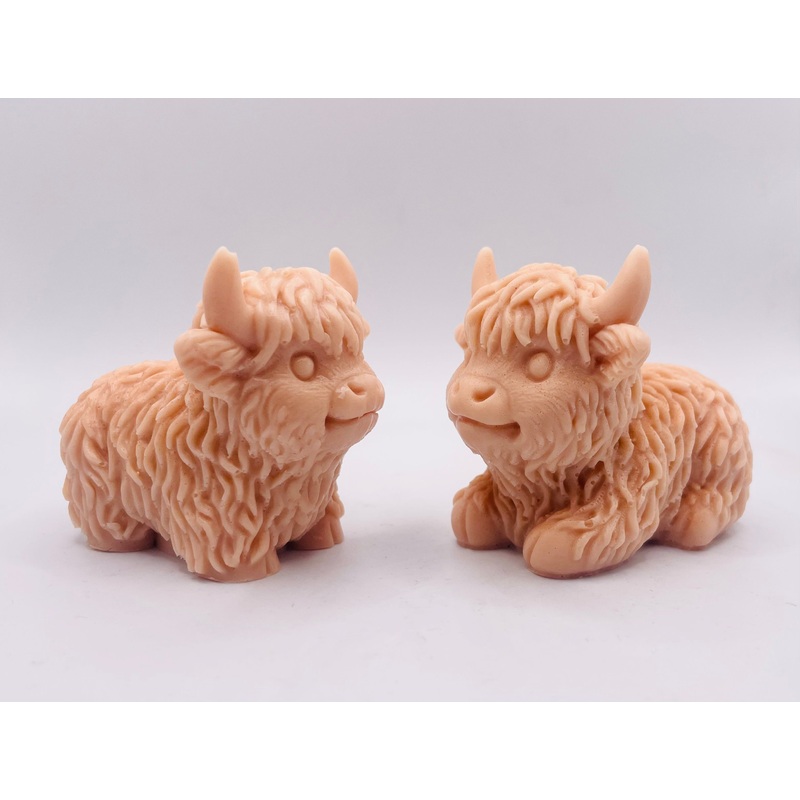 Highland Cows – Set of 2 – Gift Boxed | Highland Cow Vegan Soap | Cow Gift Idea | Cow Lover Gift | Highland Coo