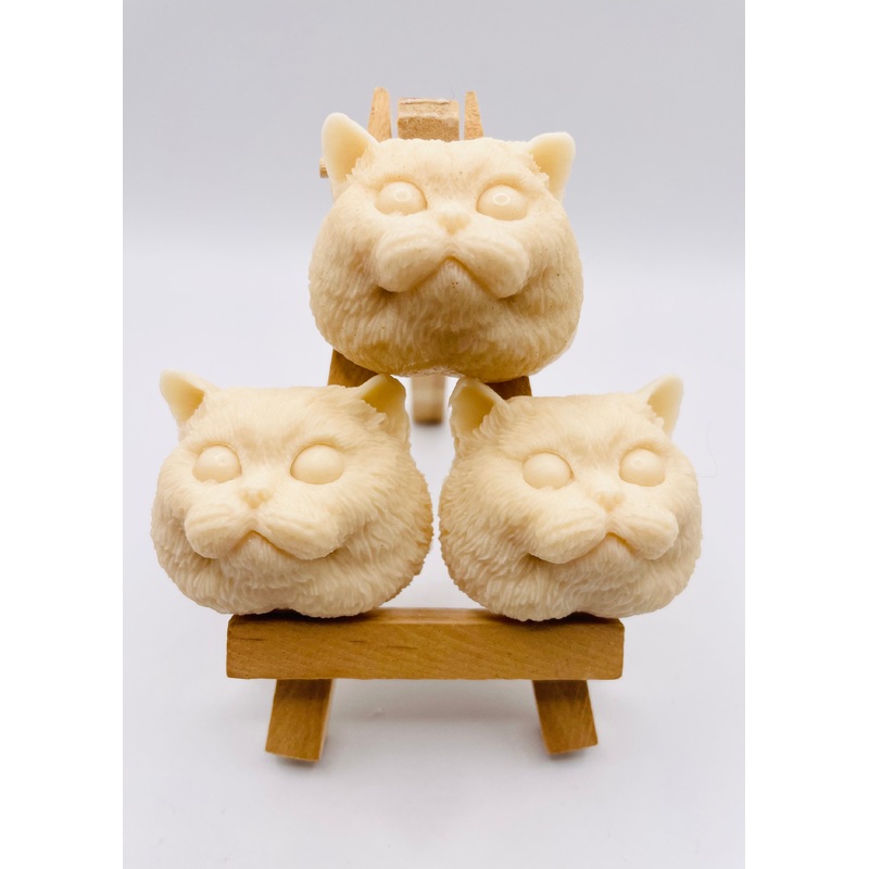 Little Cat Faces Vegan Soaps – Set of 3 – Gift Boxed | Cat Lover Gift Idea | Pet Gift | Animal Gift Idea