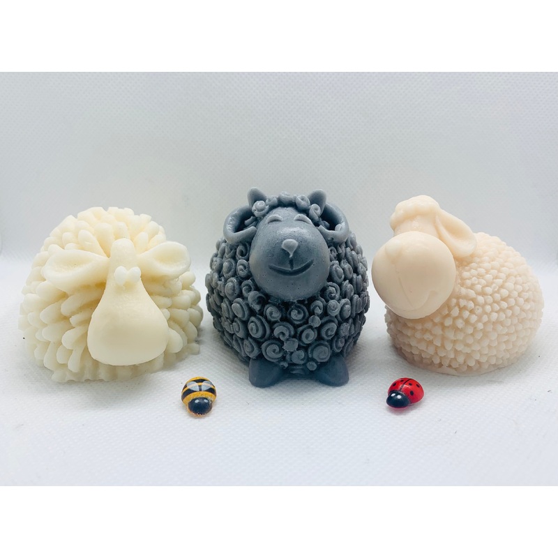 Sheep, Ram & Lamb Vegan Soap Gift Set | Sheep Lover Gift | Unique Sheep Gift Idea | Cute Farm Animal Gift | Animal Lover Gift