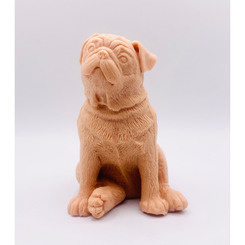 Sitting Pug Vegan Soap | Pug Gift | Pug Lover Gift | Dog Lover Gift | Cute Pug Gift | Pet Lover Gift