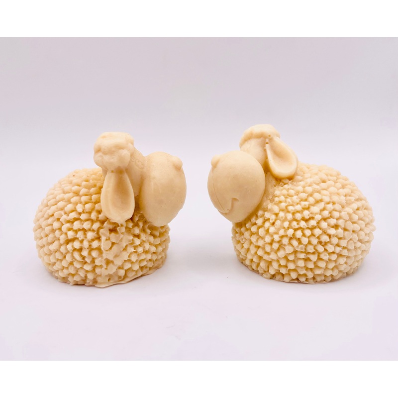 Spring Lambs Vegan Soaps – Set of 2 – Gift Boxed | Sheep Lover Gift | Easter Gift Idea | Hamper Fillers | Cute Sheep Gift