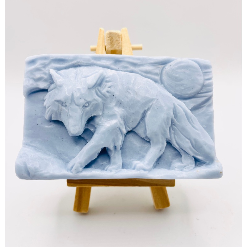 Wolf & Moon Vegan Soap | Wolf Gift | Gift for Him | Fathers Day Gift | Unique Wolf Gift Idea | Wolf Lover Gift