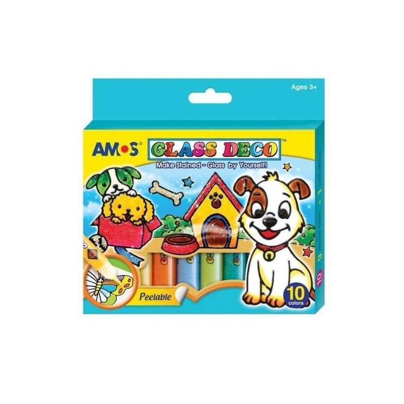 10  Glass Color with Accessories 10 Set