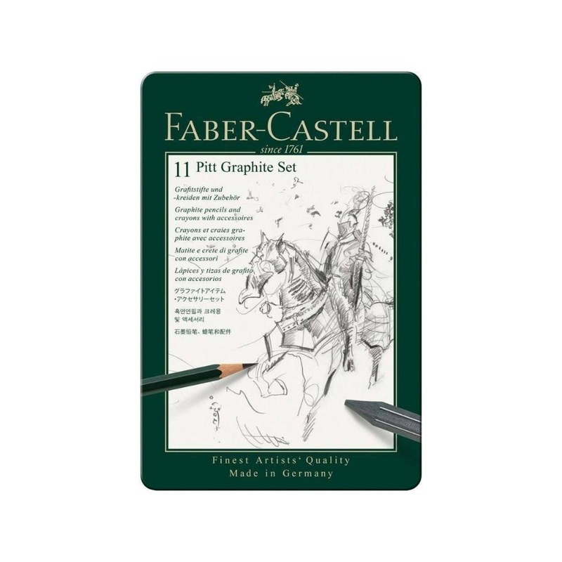 11    FABER CASTELL Pitt Graphite Set 11 Piece
