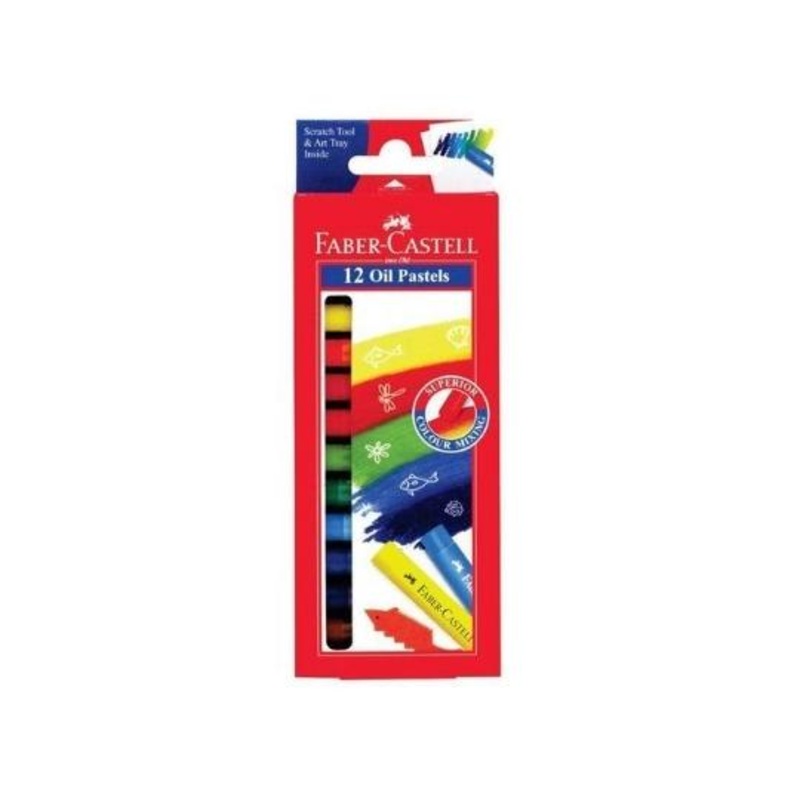 12    FABER CASRELL Jumbo Oil Pastels 12 Color