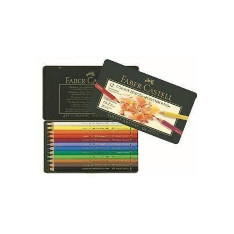 12    FABER CASTELL Wooden Crtists 12 Colors