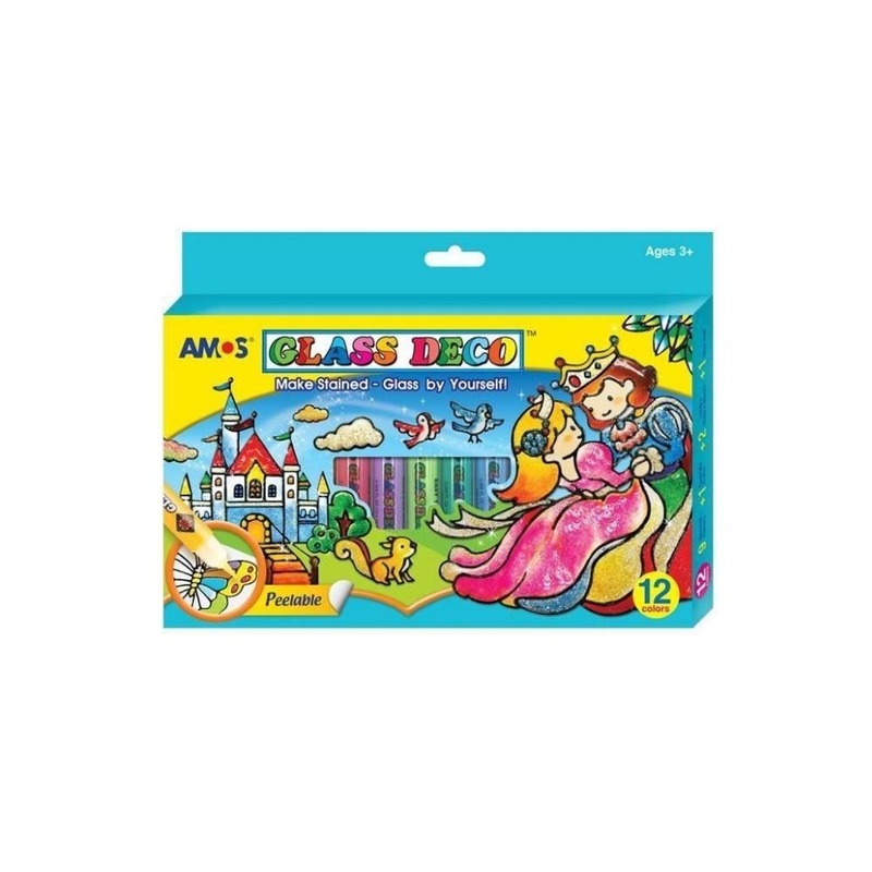 12  Glass Color with Accessories 12 Set