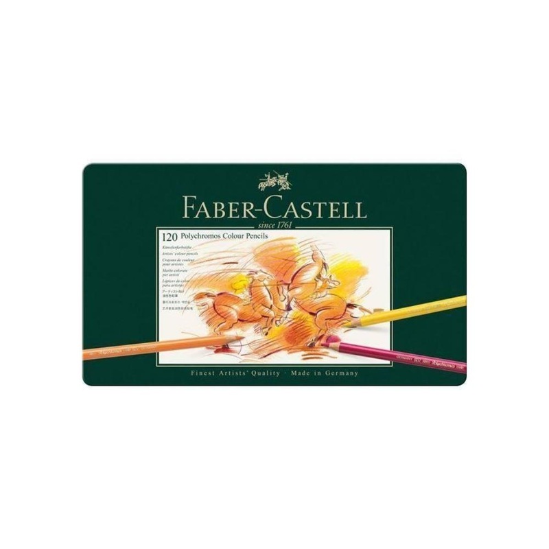 120    FABER CASTELL Polychromos Artists Color Pencils Tin of 120
