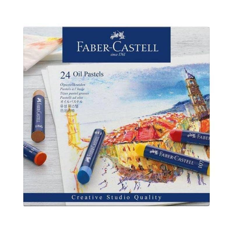 24    FABER CASTELL Oil Pastel Crayons Box of 24