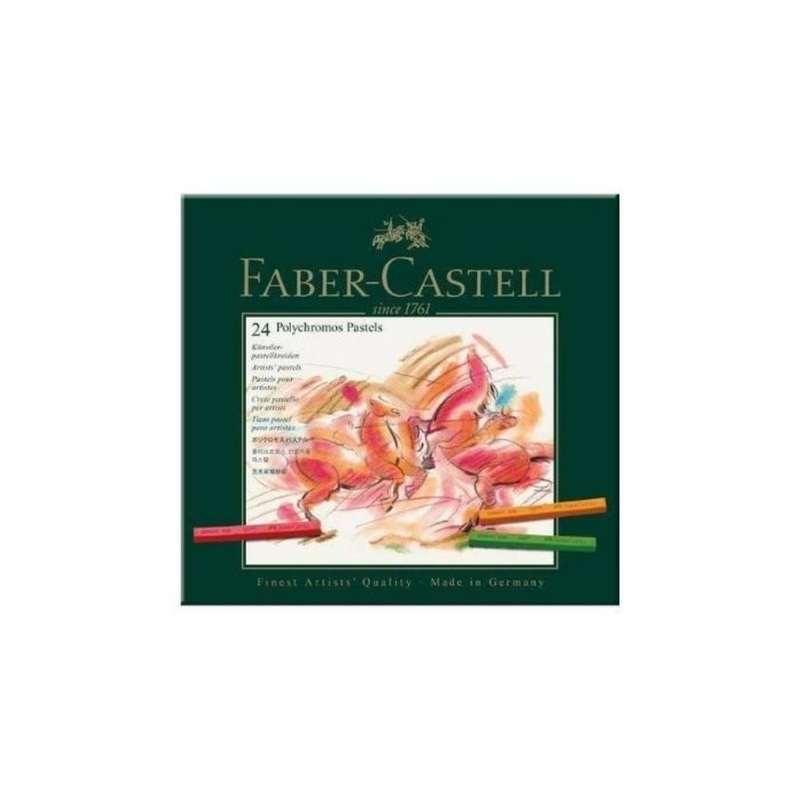 24   FABER CASTELL Polychromos Artists Pastel Crayons Box 24