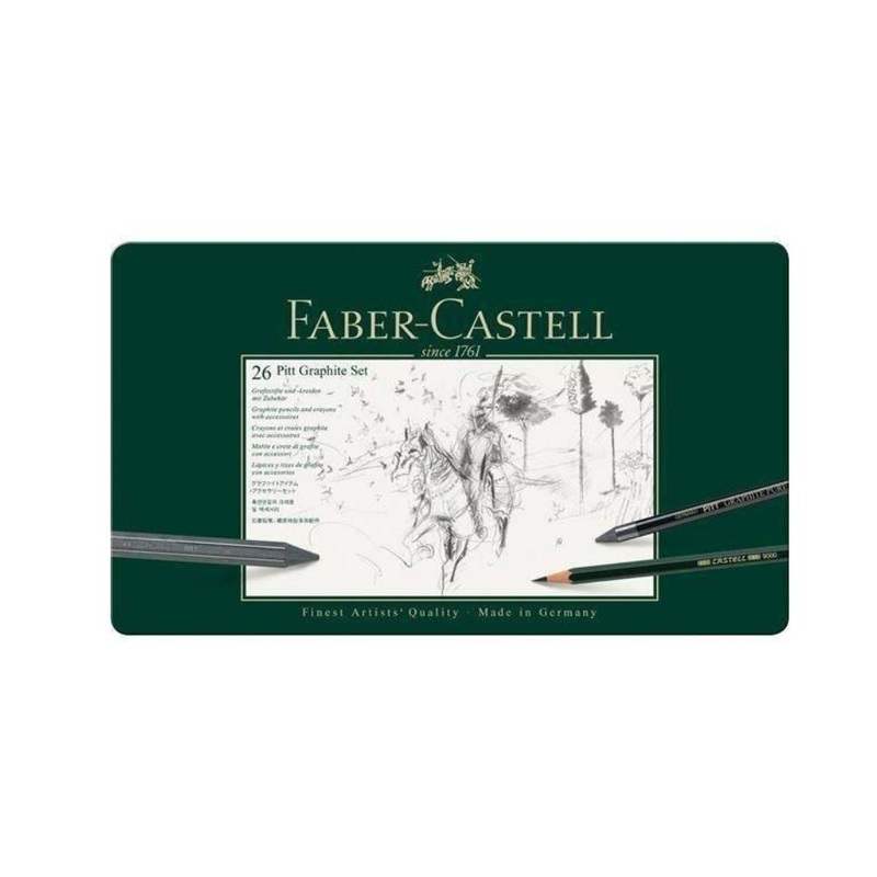 26    FABER CASTELL Pitt Graphite Set 26 Piece