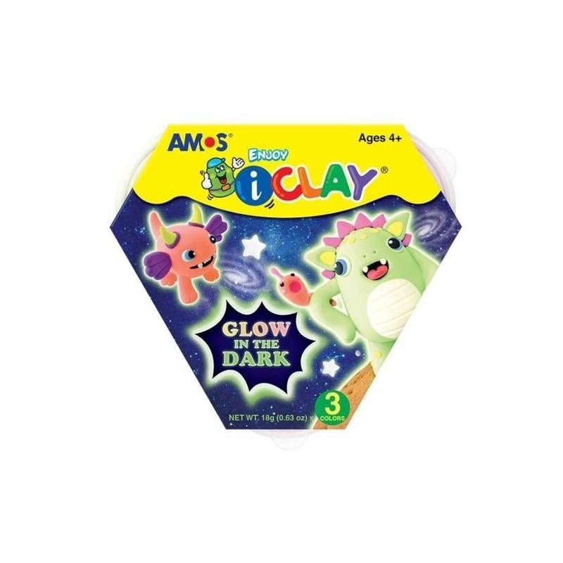 3   Artificial Clay Spongy 4 color Neon