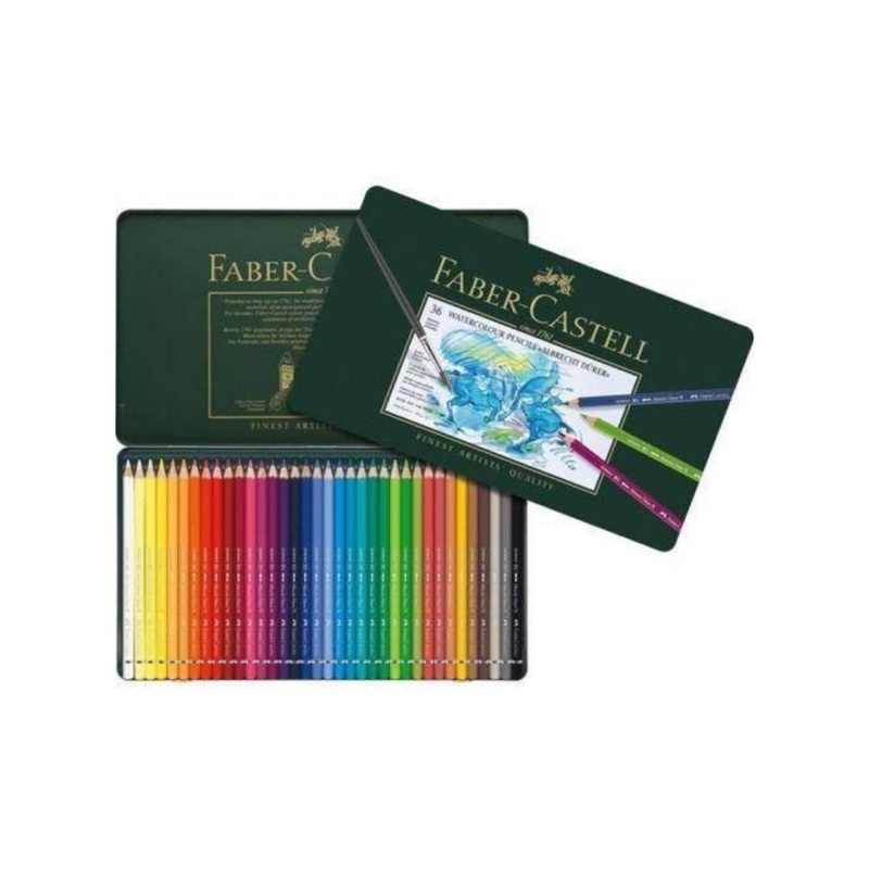 36   FABER CASTELL Albrecht Drer Artists Watercolor Pencils – Tin of 36
