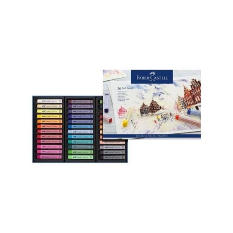36    FABER CASTELL Soft Pastels Cardboard Wallet of 36