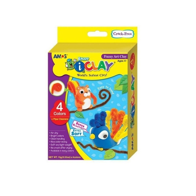 4  Artificial Clay Spongy 4 color