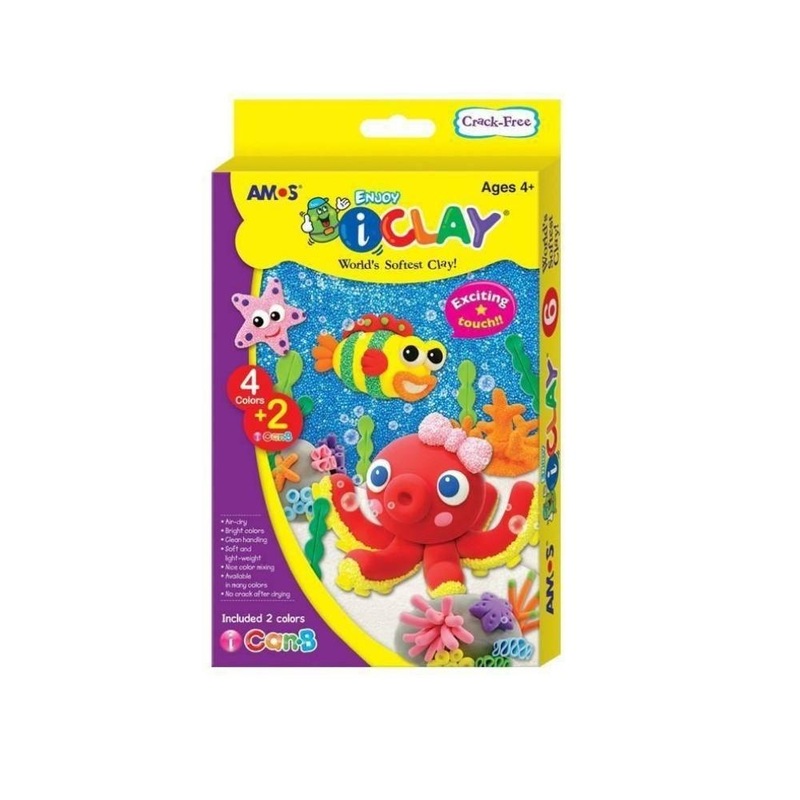 6  Artificial Clay Spongy 6 Piece