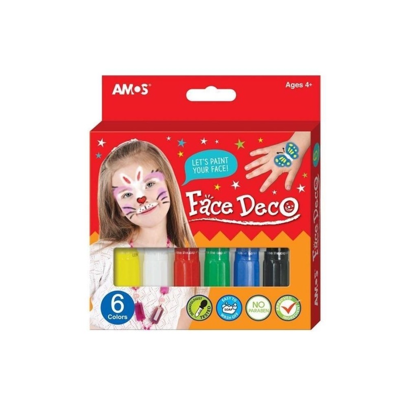 6  Face and Body Paint Color 6 Set
